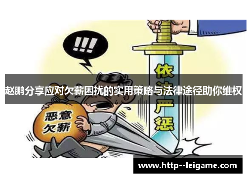 赵鹏分享应对欠薪困扰的实用策略与法律途径助你维权